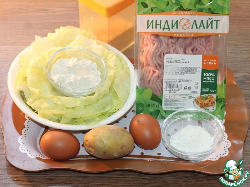 Голубцы с индейкой, запеченные в духовке