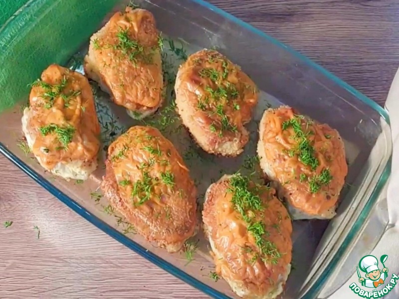 Голубцы с индейкой, запеченные в духовке