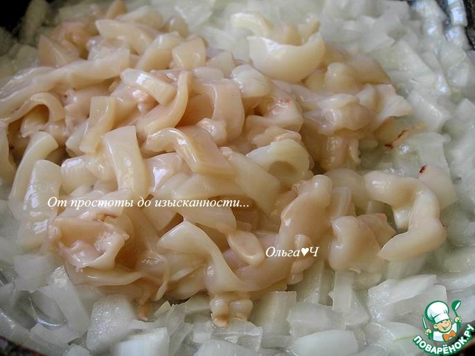 Кабачки с кальмарами