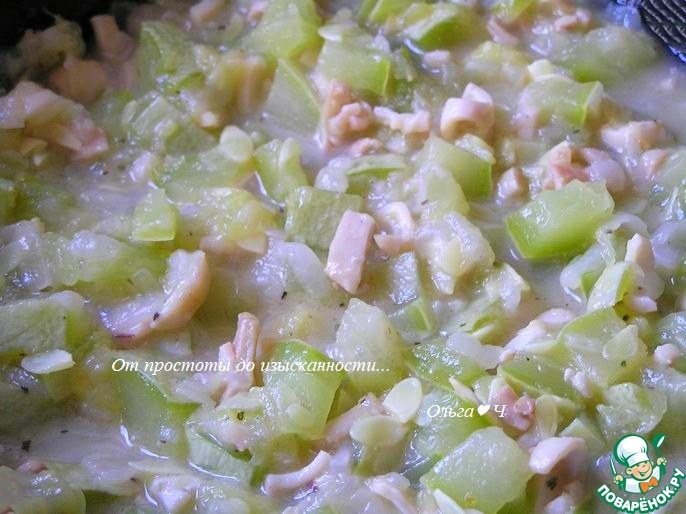 Кабачки с кальмарами