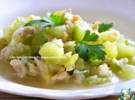 Кабачки с кальмарами