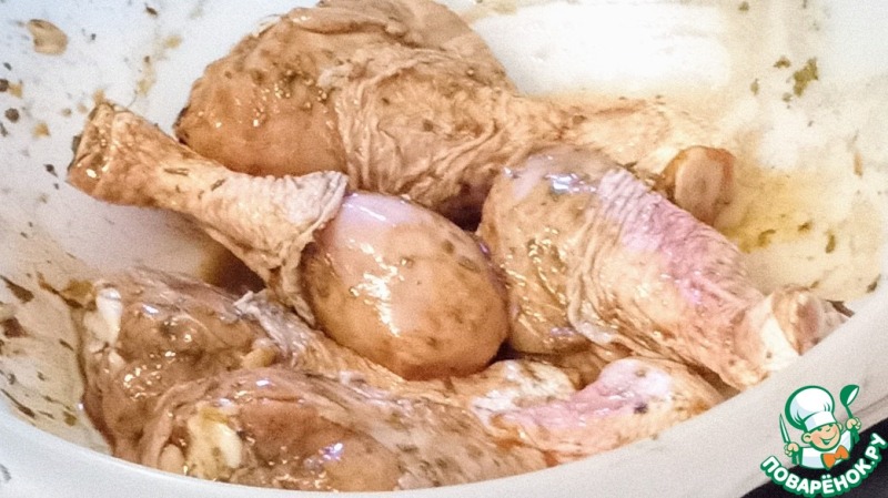 Карибская курица в соусе из тамаринда