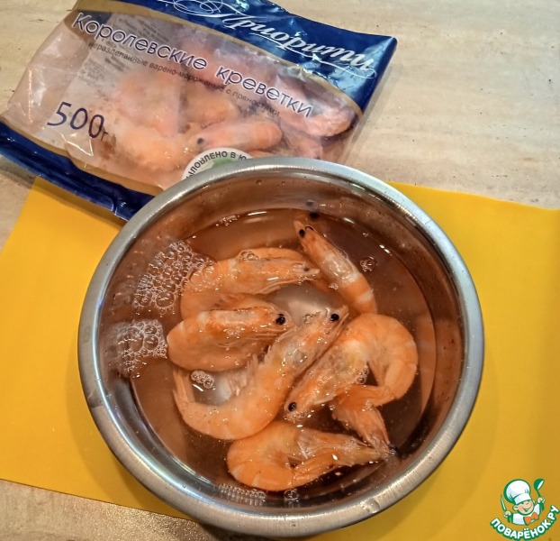 Креветки с перечным соусом
