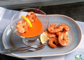 Креветки с перечным соусом