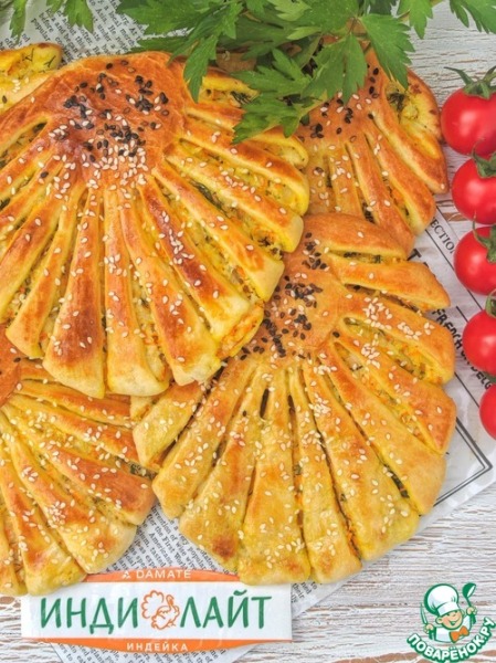 Лепешки с индейкой и сыром