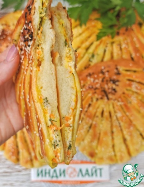 Лепешки с индейкой и сыром