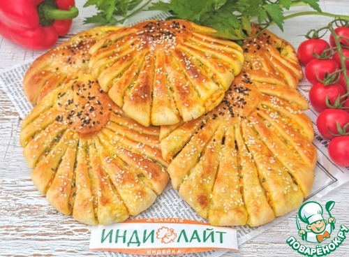 Лепешки с индейкой и сыром
