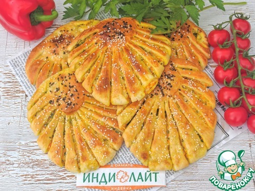 Лепешки с индейкой и сыром