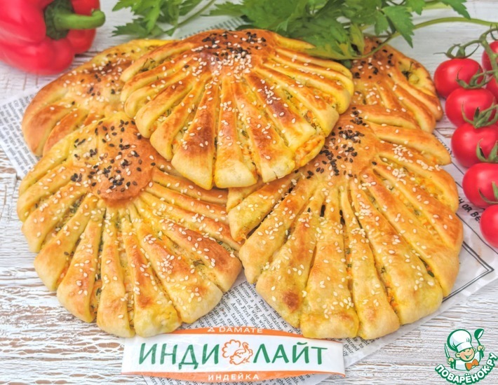 Лепешки с индейкой и сыром