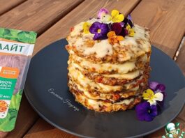 Мясной торт с начинкой для пикника