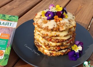 Мясной торт с начинкой для пикника