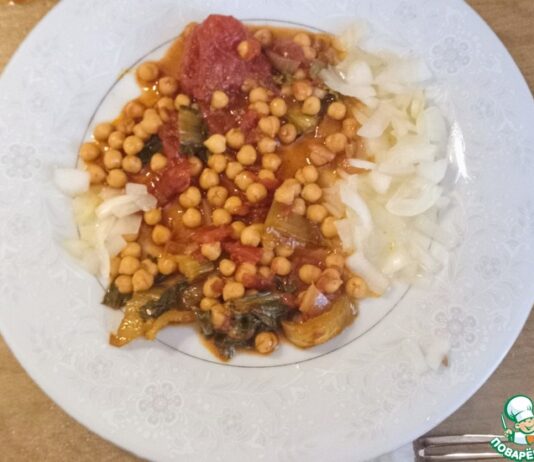 Нут и пак-чой в тамаринде