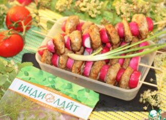 Шашлык из индейки в азиатском стиле