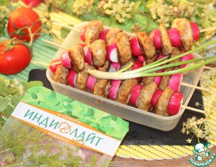 Шашлык из индейки в азиатском стиле