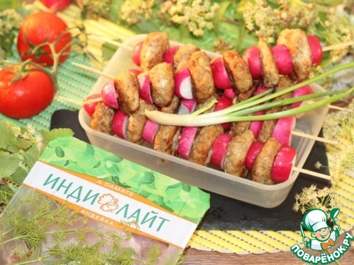 Шашлык из индейки в азиатском стиле