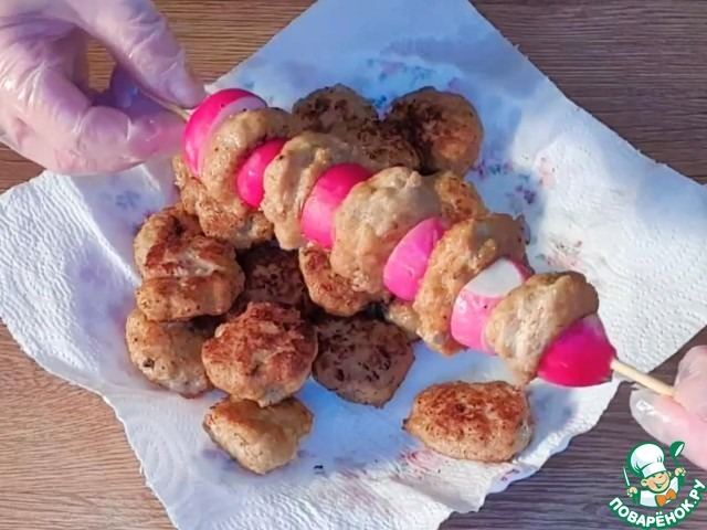 Шашлык из индейки в азиатском стиле