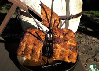 Свиные ребра в яблочном соке