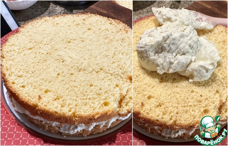 Торт " Клубничный Поцелуй"