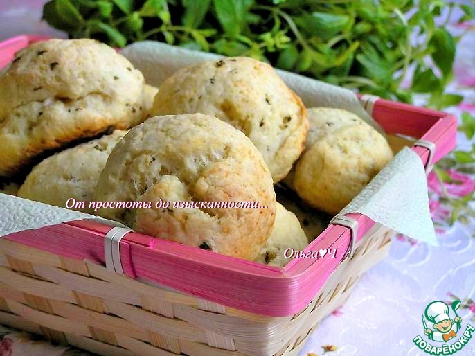 Творожные булочки с мятой