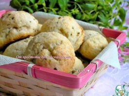 Творожные булочки с мятой