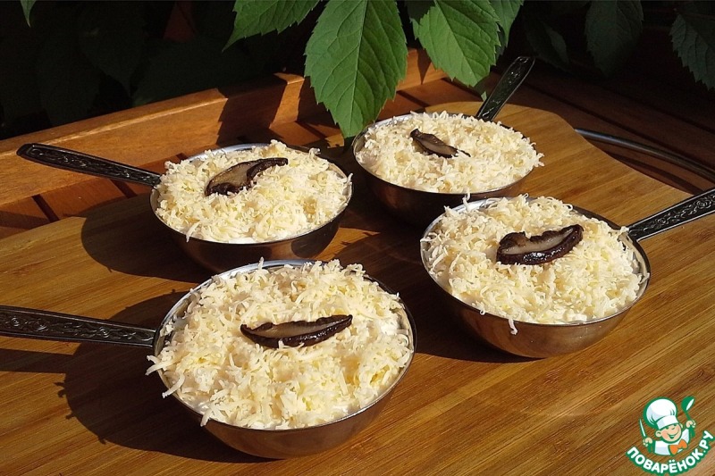 Жюльены из белых грибов