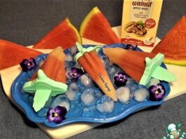 Арбузное мороженое с ореховым напитком ПП