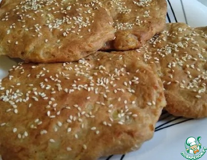 Цельнозерновые луковые лепёшки