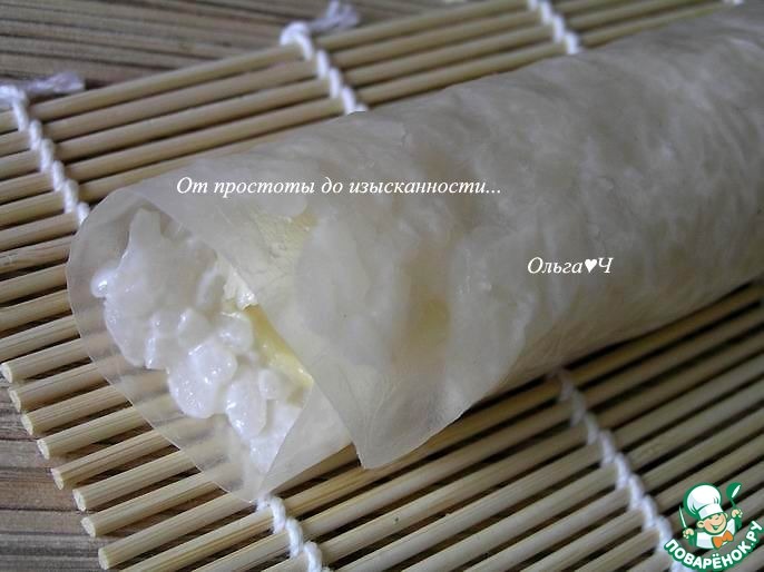 Десертные суши "Кокос, банан и имбирь"