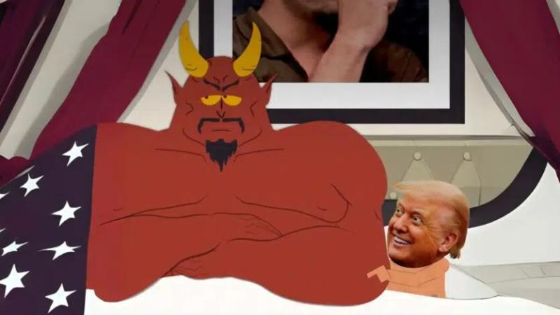 «Южный парк» высмеял Трампа и показал его в постели с Сатаной. Белый дом отреагировал | ВИДЕО