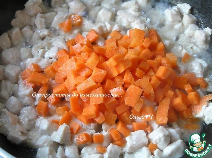 Летнее рагу из курицы с овощами