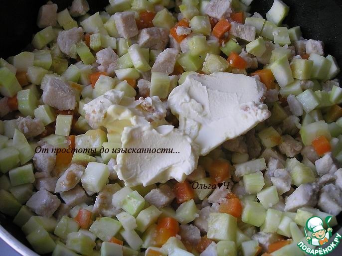 Летнее рагу из курицы с овощами