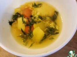 Лёгкий рисовый суп