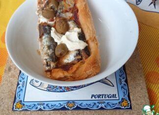 Маргарита из сардин и оливок