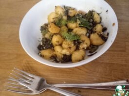 Обуглившиеся ньокки, брокколи и горгонзола