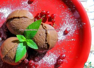 Шоколадно-лимонное мороженое