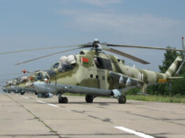 СМИ: Белорусский вертолет сбил российский дрон, летевший в Украину