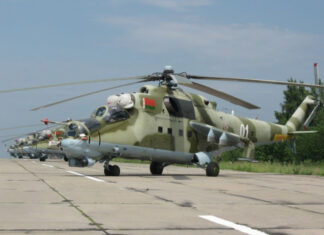 СМИ: Белорусский вертолет сбил российский дрон, летевший в Украину