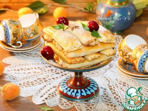 Трубочки с абрикосовой начинкой