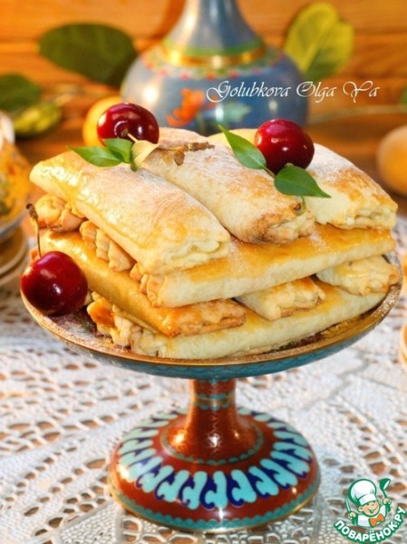 Трубочки с абрикосовой начинкой