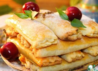 Трубочки с абрикосовой начинкой