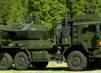 В Воздушных силах показали успешную работу зенитного комплекса Skynex по вражеским дронам