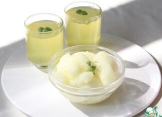 Желе и сорбет «Мохито»