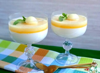 Дынная панна котта