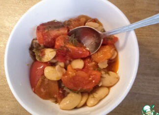 «Гиганты» с помидорами и харисой