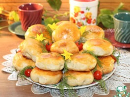 Круглые пирожки с овощами и яйцом