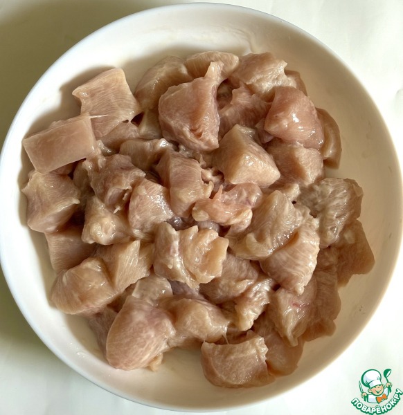Куриная грудка с брокколи и перцем