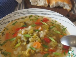 Летний овощной суп