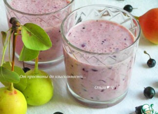 Молочный коктейль «Смородина и груша»