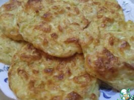 Оладьи кабачковые с творогом