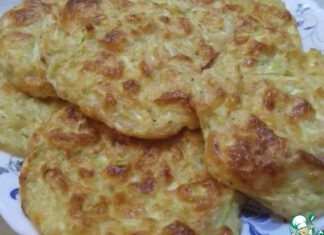 Оладьи кабачковые с творогом